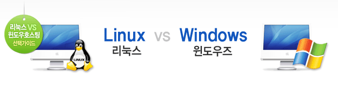리눅스 호스팅과 윈도우 호스팅 비교